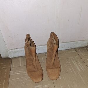 Michael Kors Tan Suede Ankle Boots